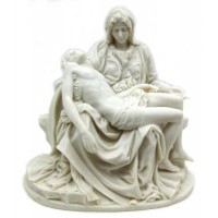 Unpainted Resin Pieta Statue Sculpture Fairy Angel Figurine