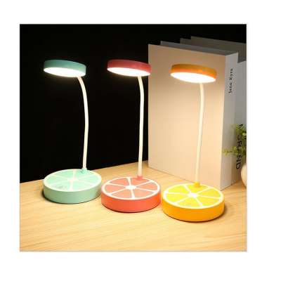 Hot sell wholesale cute kids present fruit dimming led eye protection desk lamp