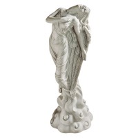 Pray for Peace Bonded Marble Angel Statue With Wings by Design Toscano Angel Statue