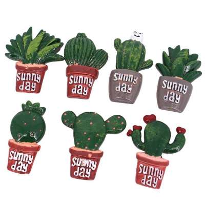 Fridge Magnet Creative Lovely Fleshy Cactus Plant Flowers For Refrigerator Resin Custom Magnet